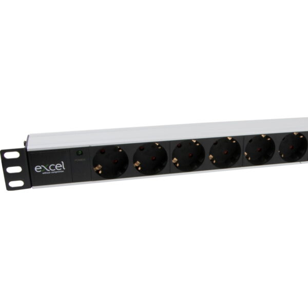 Excel razdelilec 19" 8x 220V PDU vtičnice šuko